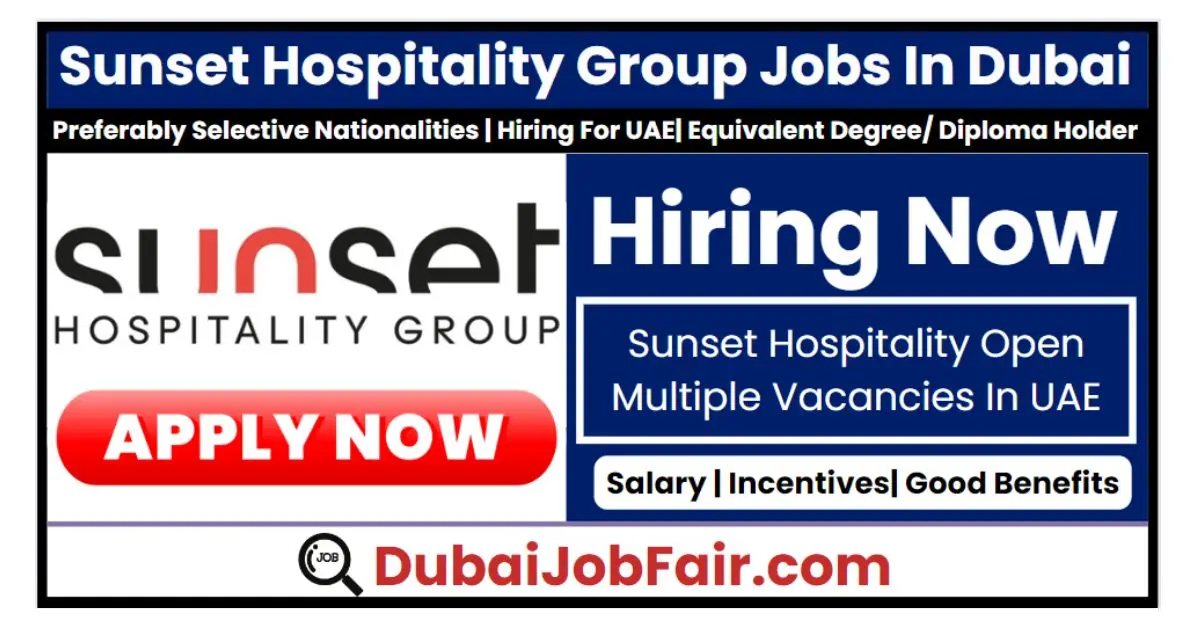 Sunset Group Dubai Careers