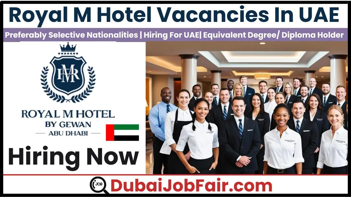 Royal M Hotel Jobs in UAE: Great Career Opportunities