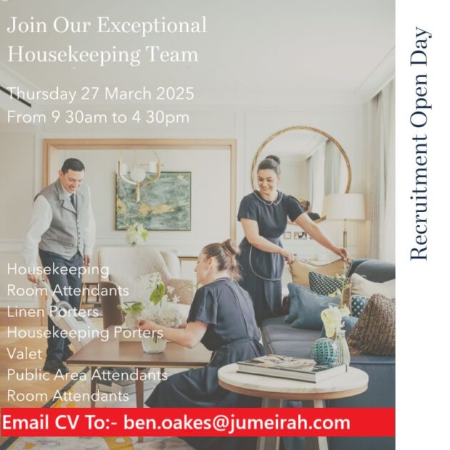 Jumeirah Hotel Careers Dubai
