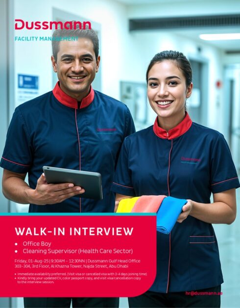 Dussmann Gulf Careers Dubai