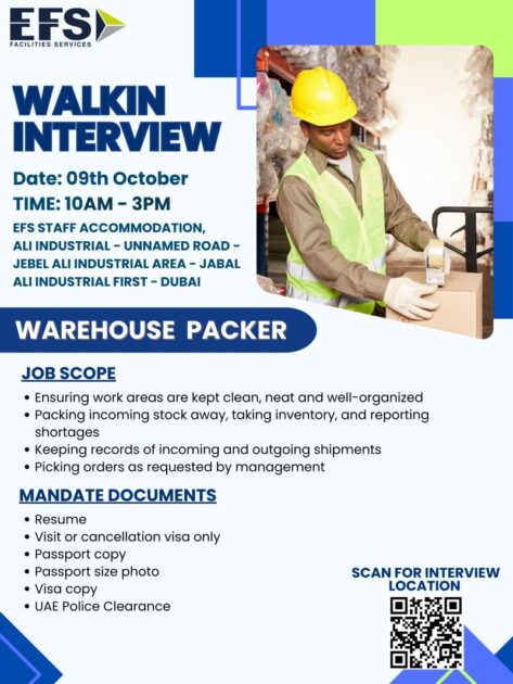 EFS Facilities Services Jobs in Dubai