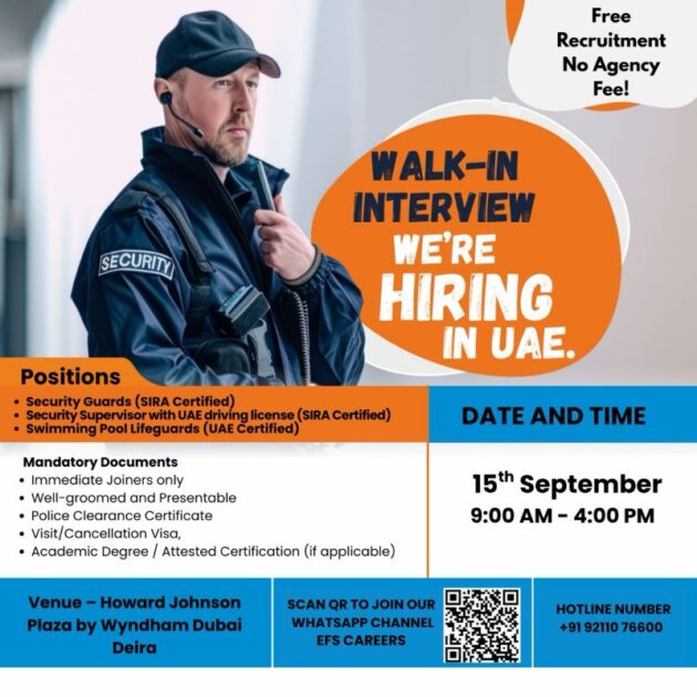Security Guard Jobs in Dubai