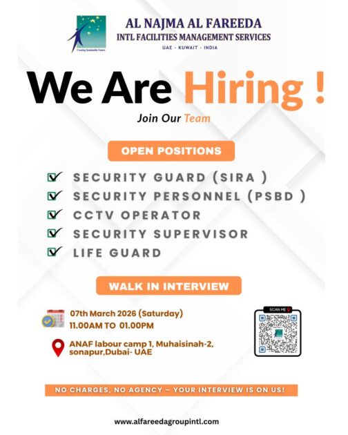 Security Guard Jobs in Dubai